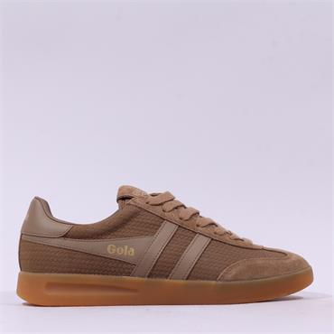 Gola Men Cyclone Marque Retro Trainer - Tobacco